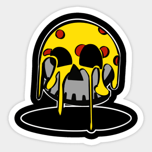 Pizza Skull Sticker